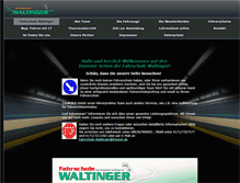 Tablet Screenshot of fahrschule-waltinger.de